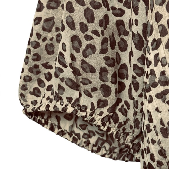 Lane Bryant Swing Bracelet Sleeve Blouse Leop - Picture 5 of 9